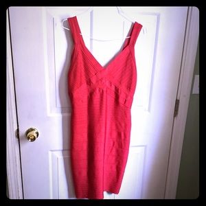 Kardashian’s Red Bodycon Fitted Cocktail Dress